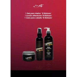 El Barbaro Kit Cera + Gel + Loción El Bárbaro