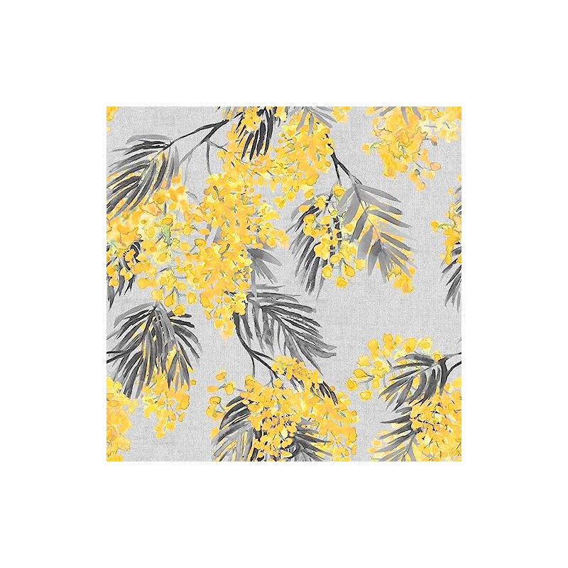 Martina Home Resin Tablecloth Mimosa Grey 240 x 140 cm