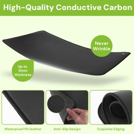 Conductive Grounding Mat, Grounding At Home, Grounding Mat for Sleep, Energy, Wellness, Earth Connection, Earth Mat Grounding Pad, 13 * 23.6Inch