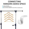 Hanger Hooks, 50pcs Clothes Hanger Connector Hooks, Space Saving Cascading