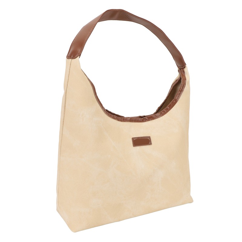 Shoulder Bag for Women Soft PU Leather Minimalistic Top Handle