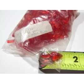 unknown NOS 144 pcs RED Twist Ceramic Christmas Tree Medium peg Lights Bulb  #112