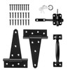 HILLMASTER Heavy Duty Gate Latch Door Handle Hardware Kit for