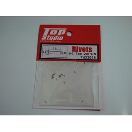 Top Studio Moto GP Rivets φ 0.5 mm, 20 Pieces, 50-Pack Bike Model For 1/12 td23018 