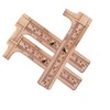 Baluue 3pcs 0-100mm Dual Scale Vernier Caliper Non-magnetic Mini Brass