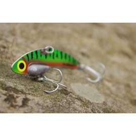 SteelShad - Original Series (3/8 oz) Perch - Bass Fishing Lures - Lipless crankbait for Freshwater Fishing - Long Casting Blade Bait Perfect for Bass, Walleye, Trout