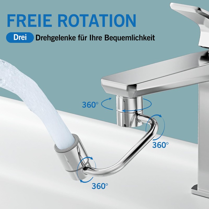 1440° Rotating Tap Attachment, Multifunctional Extension Tap, Tap Extension with