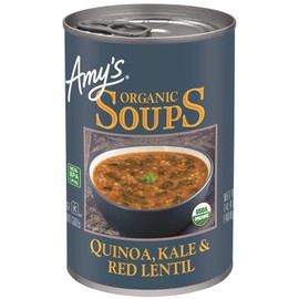Amy's Organic Soups, Quinoa Kale & Red Lentil, 14.4 Ounce (Pack of 12)