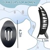 4 PCS Flat Hair Claw Clips, Car Safe Hair Clips
