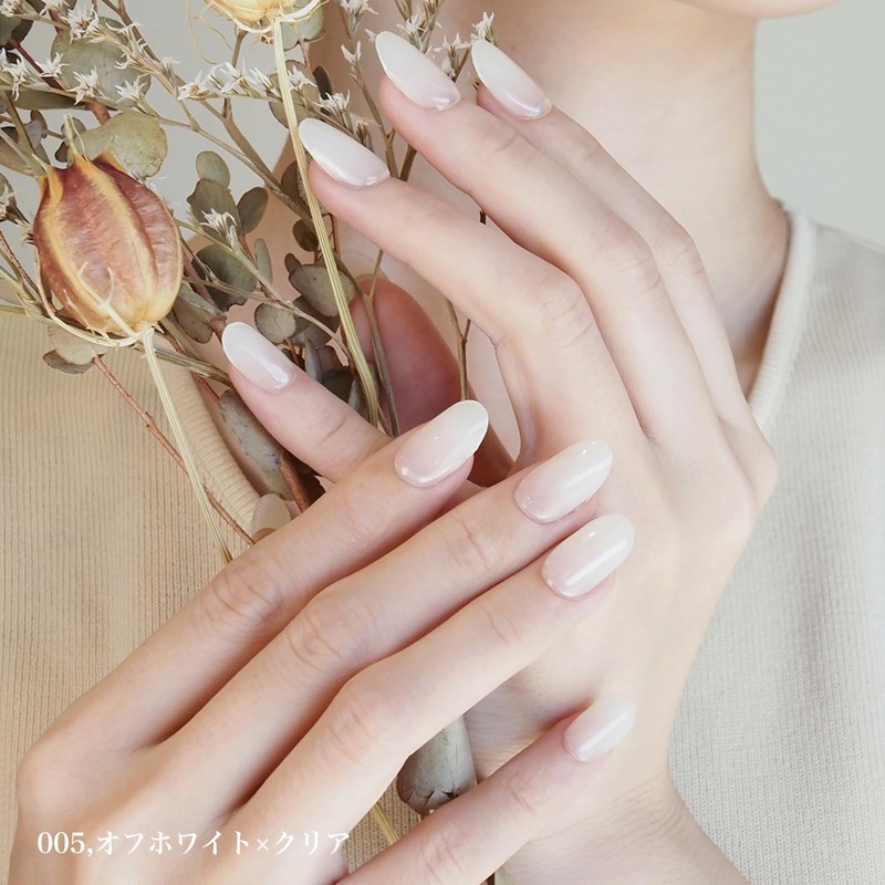 Ururila Gel Press-On Nails, Curing Type, Just Stick it On,