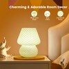 ULAROOM Mushroom Lamp Small Bedside Table Lamp with 3 Temperature