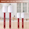 Norme 4 Pcs High Temp Silicone Spatulas Heat Resistant Rubber