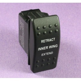 Carling MOMENTARY Rocker Switch SPDT 20A 12VDC  (ON) OFF (ON) Inner Wing