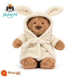 Bunny Jellycat Stuffed Plush Rabbit, Soft Fluffy Bunny Doll, Cozy Cuddle Toy, Easter Surprise Gift, Adorable Baby Shower Present, Snuggly Home Decor Plush - Color: Bear