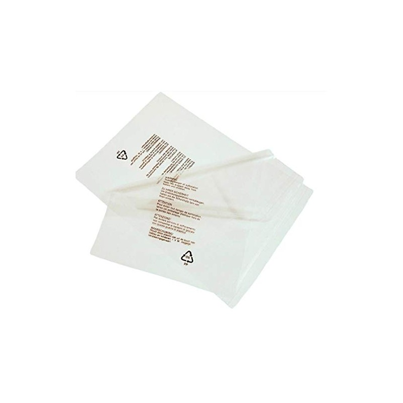 Sabco - 200pcs Clear Garment Bags - Polypropylene Envelopes -