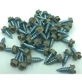 Eagle 1#8 1/2 inch (1000 Count) Gutter Downspout Or Sheet Metal Screws (Multiple Quantities/Colors) - Easy Start Sharp Tip - Zip Screws/Fasteners (1000, Clay)