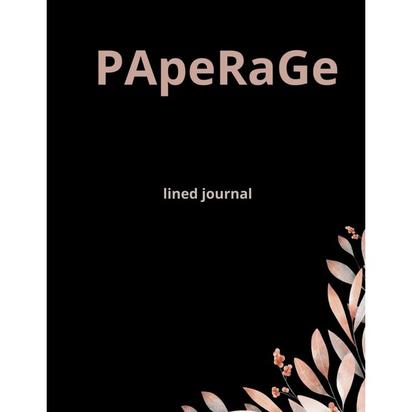Paperage lined journal notebook (black)