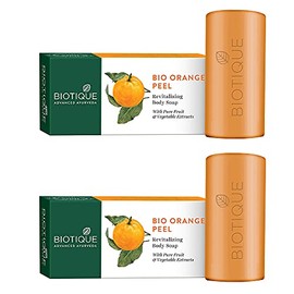 Biotique Bio Orange Peel Revitalizing Body Soap, 150g (Pack Of 2)