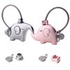 iSuperb 1 Pair Fantastic Kissing Elephants Couple Keychains Valentine Gift