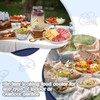 4 Set Gold Chilled Serving Tray and Dip Bowl for