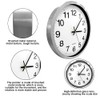 ALEENFOON 30 cm Modern Metal Wall Clock Quartz Silent No