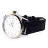 Men Quartz Watch Double Calendar Accurate Time PU Leather Strap