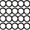 Hair Bands Bobbles Elastics Thick Endless Design Snag Free Bright