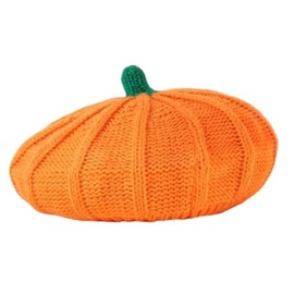 MISOAMISO Knit Hat, Halloween Pumpkin Hat, Costume, Adults, Kids, Pumpkin Hat, Party, Parent-child Couples (1 Adult Piece)