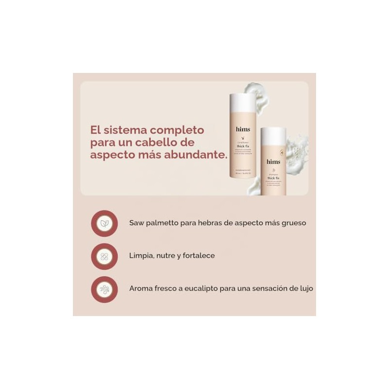 Hims Thick Fix Champú y acondicionador Set para hombres Engrosamiento,