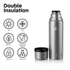 SANTECO Thermos Flask Stainless Steel 1 l/1000 ml Leak-Proof Insulated