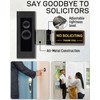 Metal No Soliciting Sign for Front Door - Fits Any