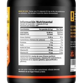 Vitamina D3 400 UI + K2 320 Softgels | Alta Absorción con Aceite de Coco | Vitaminas D3 y K2 para Fortalecer Huesos y Sistema Inmunológico | B Life Company