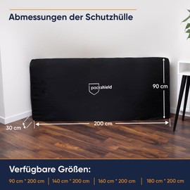Packshield Mattress Protector Cover for Moving and Storage - Mattress Cover 90 x 200 cm - Waterproof Mattress Cover Made of 100% Oxford with 4 Handles for Easy Transport - Available in 4 Sizes