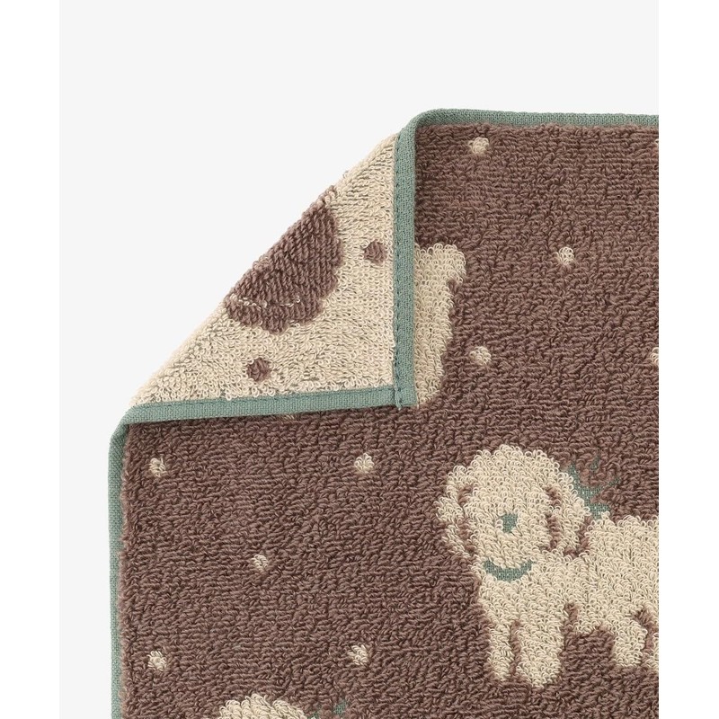AfternoonTea Living JP07 Hand Towel, Toy Poodle, Mini Towel, Brown
