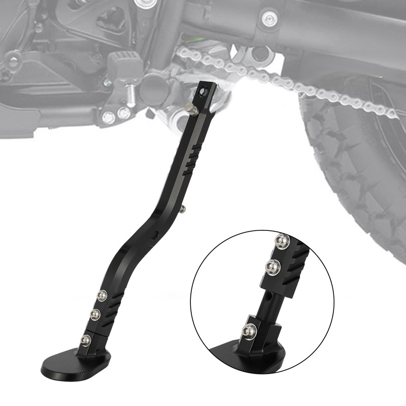 USTPO Motorcycle Kickstand Adjustable Foot Side Kick Stand for KLR650