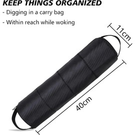 Tool Bag,40cm×11cm tool Bag Organiser,Heavy Duty Muti-Purpose Wide Open Mouth Tool Storage Bag With Hanging Loop,Muti-Purpose Small Tool Bag,Tools Gift For Men