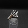 Sterling Silver Ring Poseidon Symbol Trident Solid Genuine Hallmarked 925