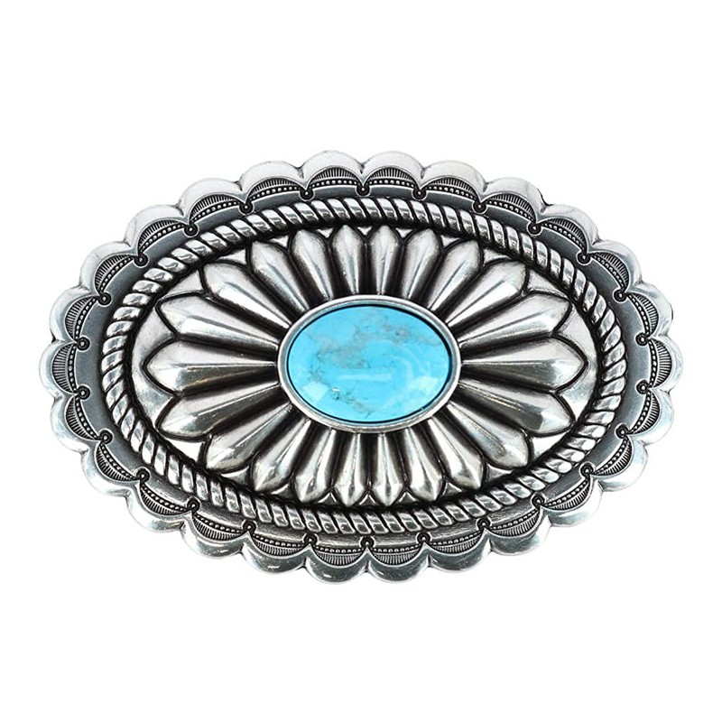 ARIAT Women's Basic Strap Turquoise Belt, Brown, Extra Large