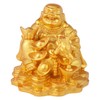Elionless Laughing Buddha, Golden Toad Laughing Buddha Statue Feng Shui