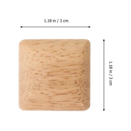 Toddmomy 10pcs Handle Decorative Wood Drawer Bar Square Wood Cabinet Pulls Furniture Drawer Knob Door Pulls Knobs Round Dressers for Closet Wood Knob Solid Wood Cabinet Door Wooden