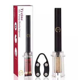 Tyzine Wine Air Pressure Pump Bottle Opener Set With Foil Cutter,Simple Wine Pump Co...