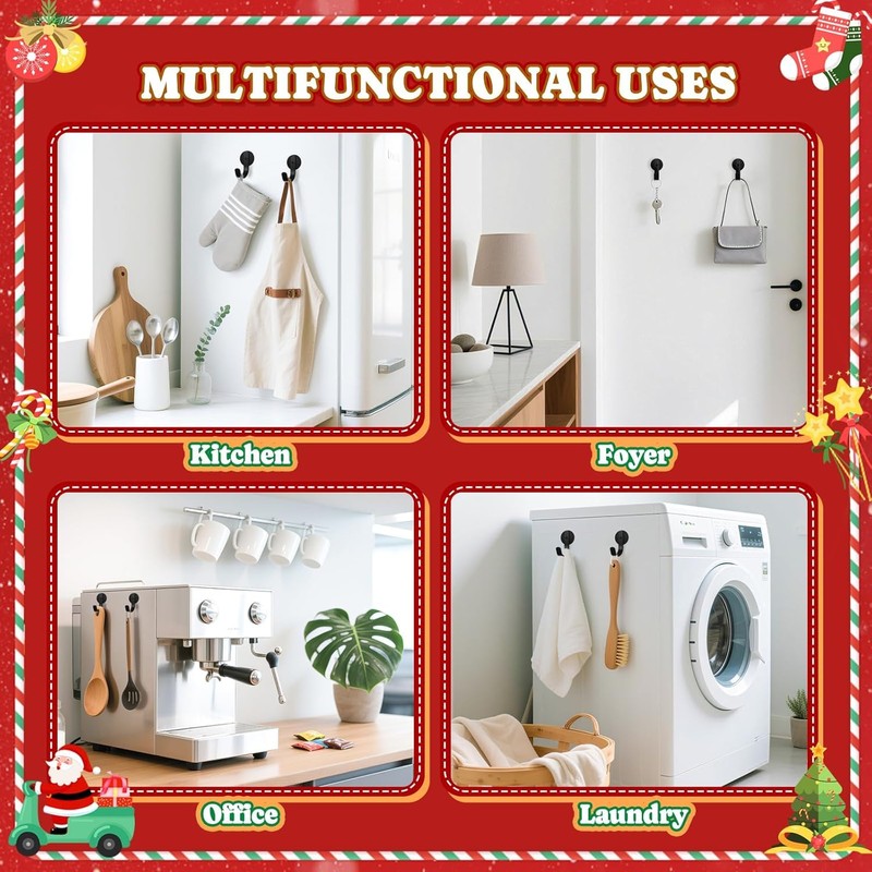 Guojanfon 2 Pack Magnetic Wreath Hanger, Heavy Duty Magnets with