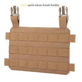 GYDEHUTJ Molle Placard Hoop and Loop Front Flap Hanging Panel for Tactical Chest Rig Huntting Vest Plate Carriers