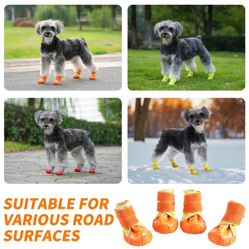LUXIXI Dog Shoes for Small Medium Dogs, Waterproof Dog Boots