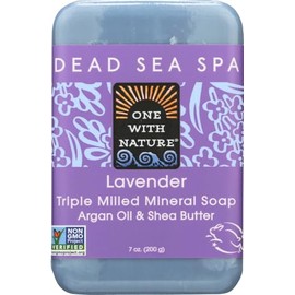 One With Nature Dead Sea Mineral Soap, Lavender, 7-Ounces (Pack of 6)