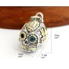 good vibrations Good Vibration Skull London Blue Topaz Pendant, Brass