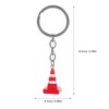 GALPADA Creative Traffic Cone Key Ring Chain Construction Party Favors