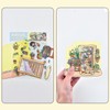 4 Sets 3D Fun Mini House Scene Stickers with Tweezers