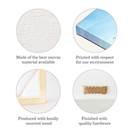 CafePress Canvas Wall Art Lion and Lioness Cuddling Ready to Hang for Living Room, Bedroom or Office