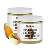 NutRaw Organic Pistachio Almond Butter, 2 Pack (8oz Jars) –